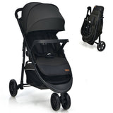 SilverCrate+™ Baby Stroller with Adjustable Canopy for Newborn