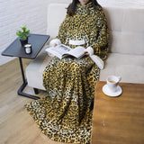 SilverCrate+™ Deluxe Wearable 8ft Fleece Blanket w/ Sleeves