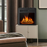 SilverCrate™ Electric Fireplace w/ Remote Control