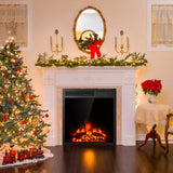 SilverCrate™ Electric Fireplace w/ Remote Control