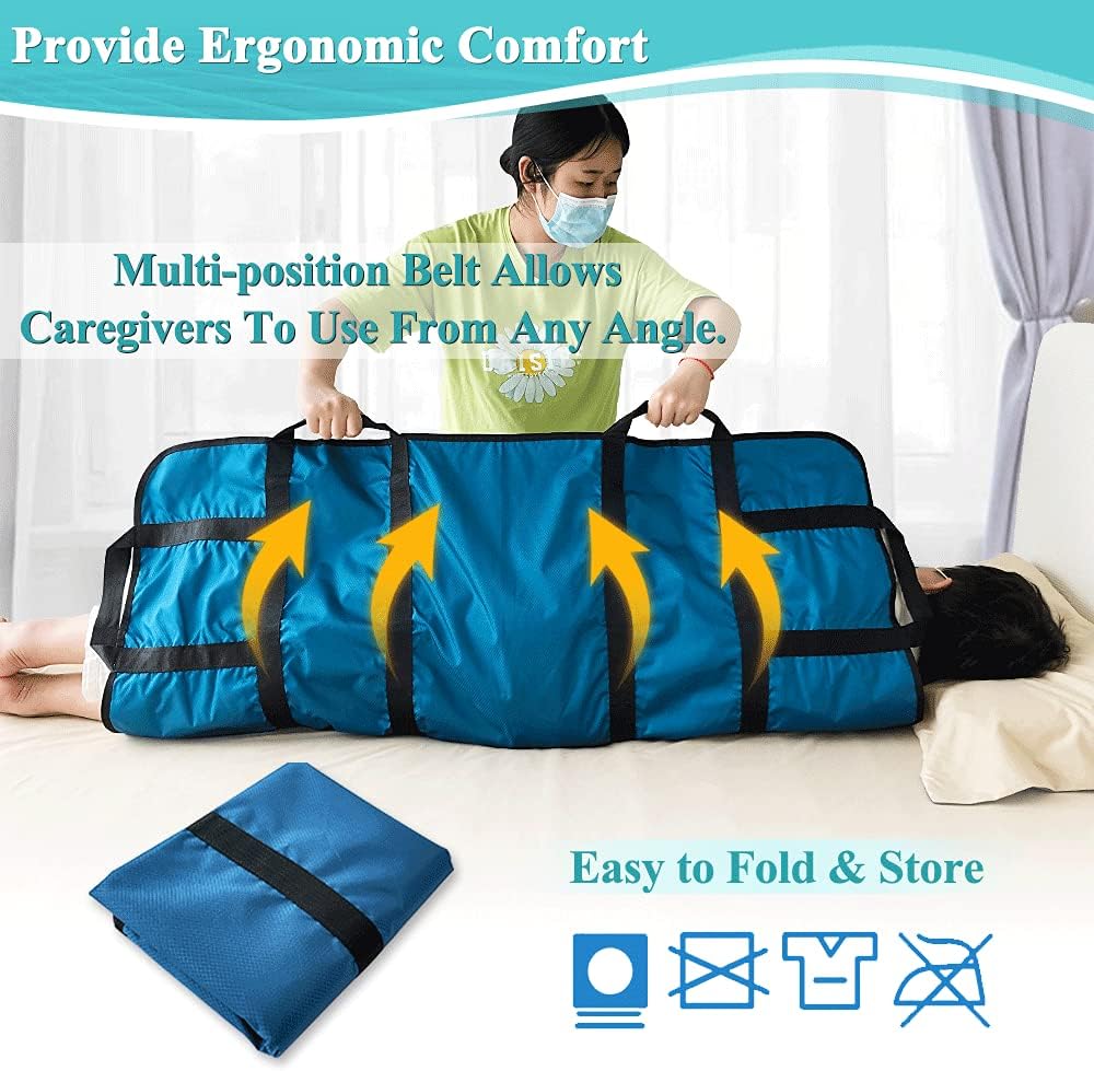 SilverCrate+™ Transfer Sheet with Handles - Suitable for Bariatric Patients (330lbs)