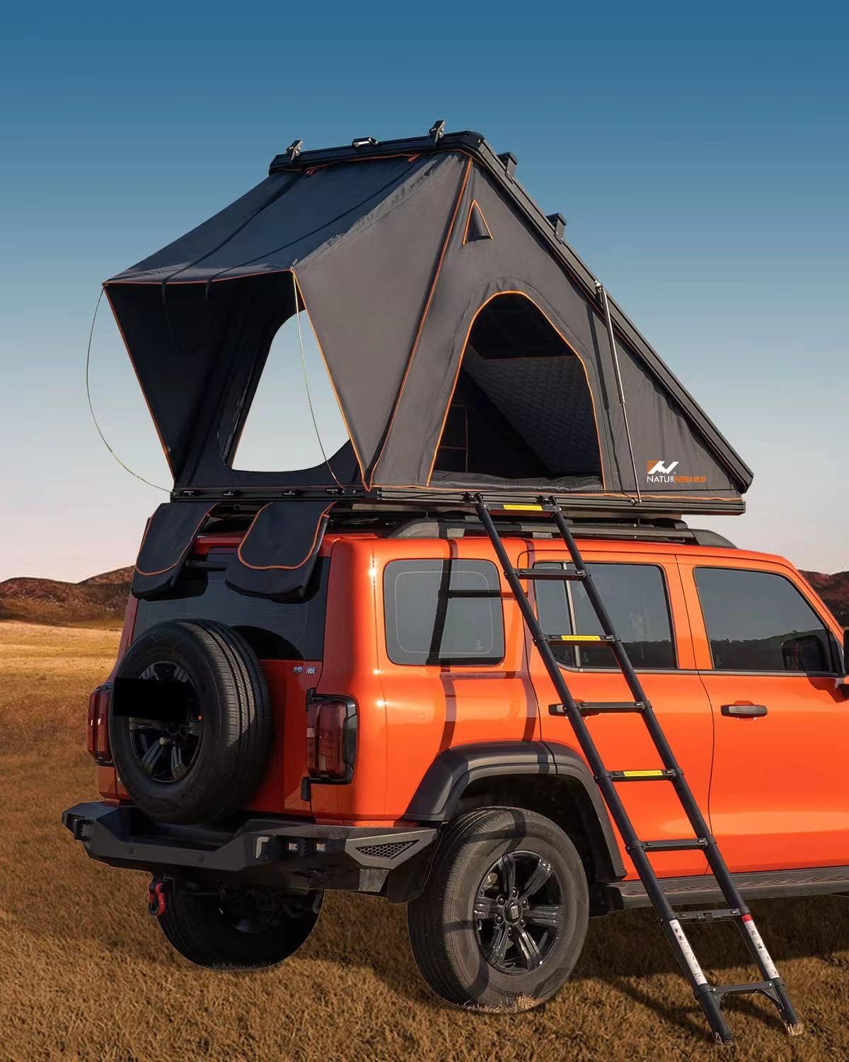 SilverCrate+™ Hard Shell Rooftop Tent - Overland, Hiking, Camping Tent - (Fits ALL Vehicles)