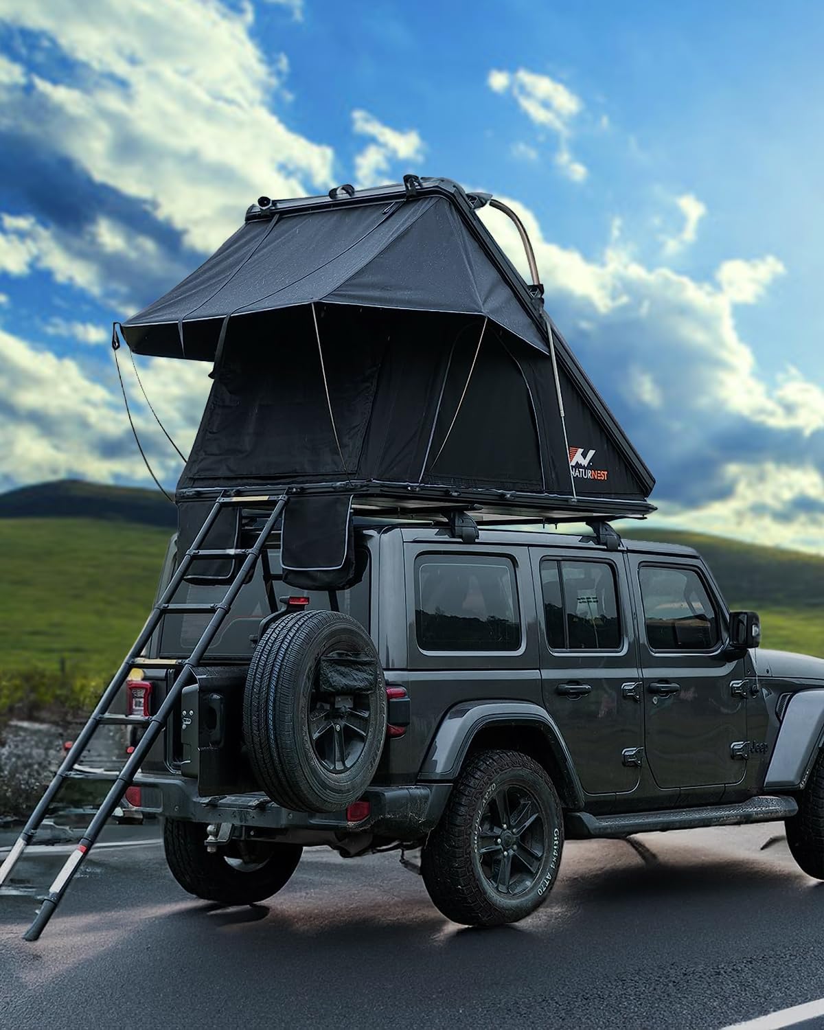 SilverCrate+™ Hard Shell Rooftop Tent - Overland, Hiking, Camping Tent - (Fits ALL Vehicles)