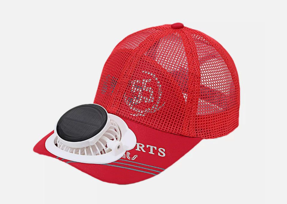 SilverCrate+™ Wide Brim Solar Fan Hat w/ 2 Fans (Available in Cap too)