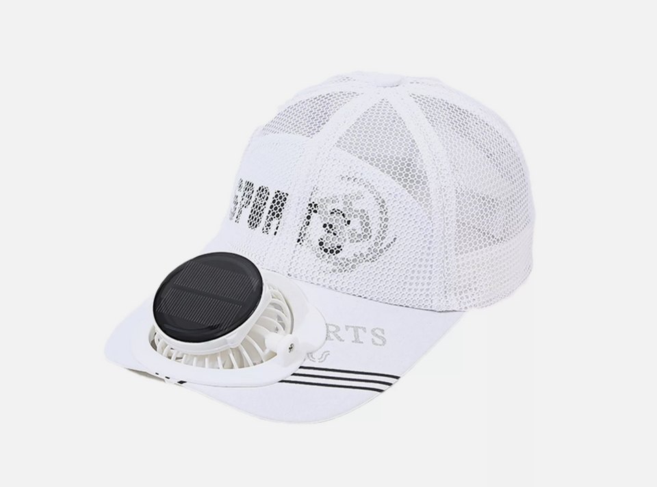 SilverCrate+™ Wide Brim Solar Fan Hat w/ 2 Fans (Available in Cap too)