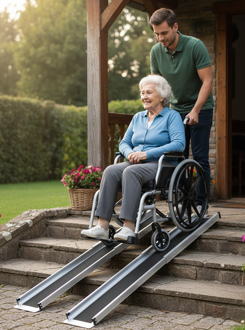 SilverCrate+™ Telescopic Wheelchair Ramps (6 FT)