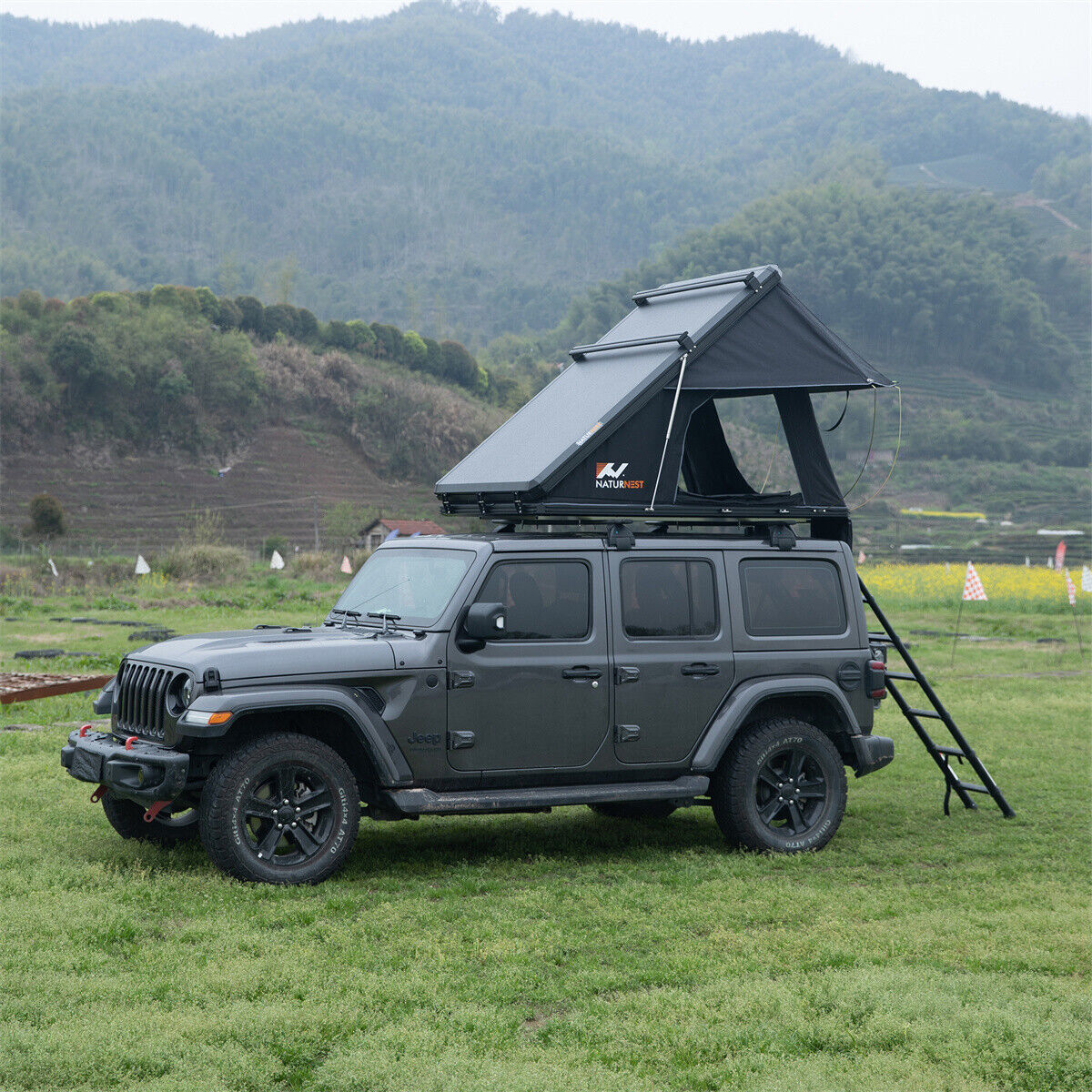 SilverCrate+™ Hard Shell Rooftop Tent - Overland, Hiking, Camping Tent - (Fits ALL Vehicles)