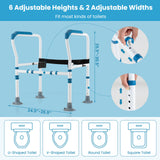SilverCrate+™ 300lbs Capacity Toilet Safety Rails