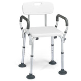 SilverCrate+™ 330LBS Capacity Shower Chair with Back and Arms