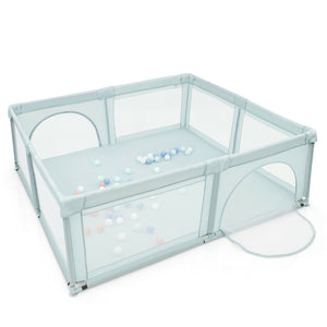 SilverCrate™ Extra Large Baby Playpen (81”x 73”x 27”)