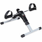 SilverCrate™ Folding Under Desk Indoor Pedal Exercise Bike w/ LCD monitor