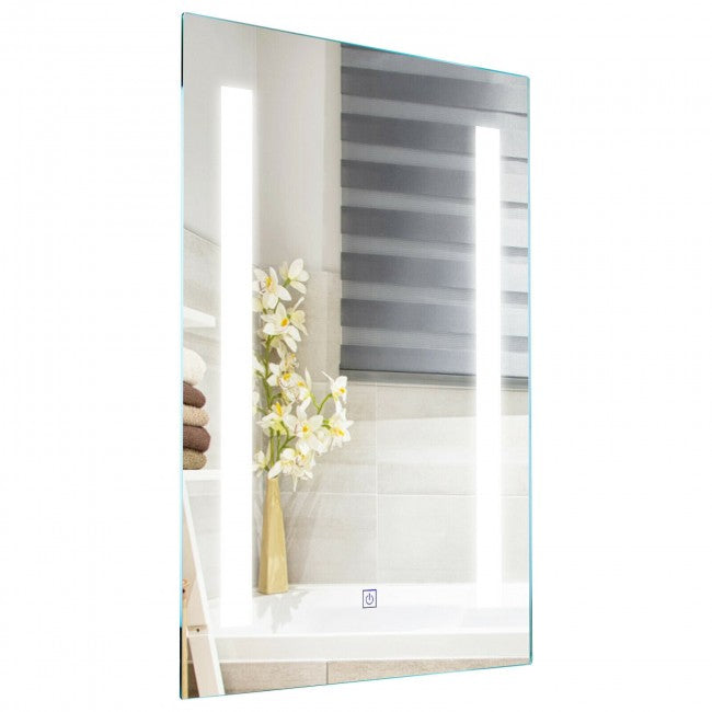 SilverCrate+™ 27.5-Inch LED Bathroom Makeup Wall-mounted Mirror