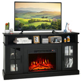 SilverCrate+™ Fireplace TV Stand w/ 1400W Electric Fireplace
