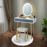 SilverCrate+™ Vanity Makeup Table Set with 3 Lighting Modes