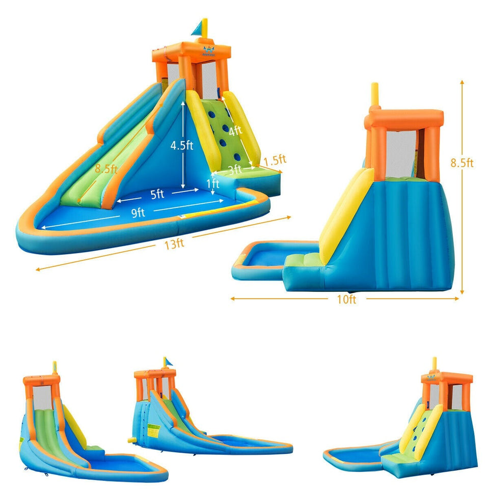 SilverCrate+™ Inflatable Water Slide for kids 3-10 yo (w/ 740w Blower)