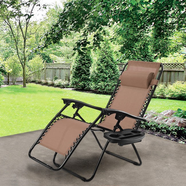 SilverCrate+™ Zero-Gravity Reclining Patio Chair (300lbs cap.)