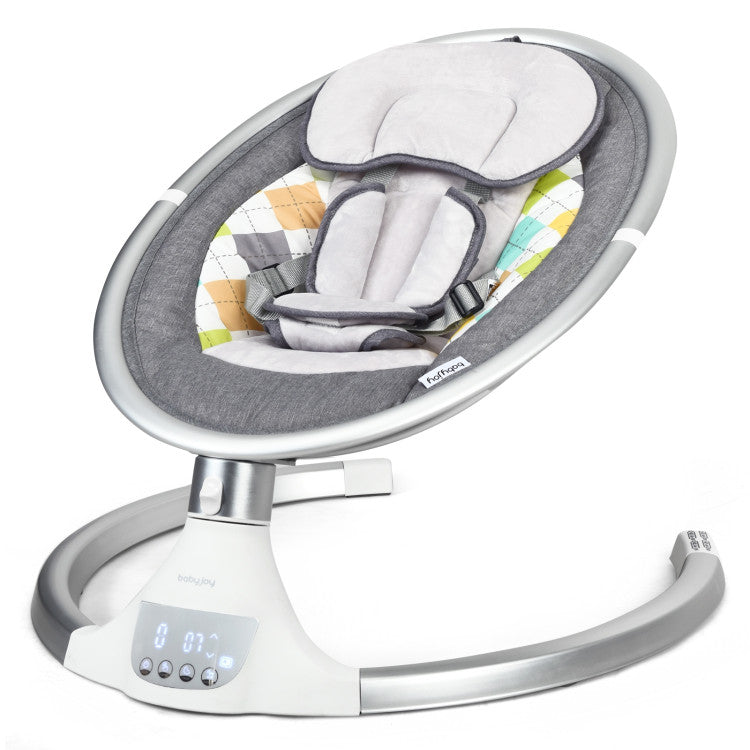 SilverCrate+™ Electric Baby Swing Chair w/ Music Timer