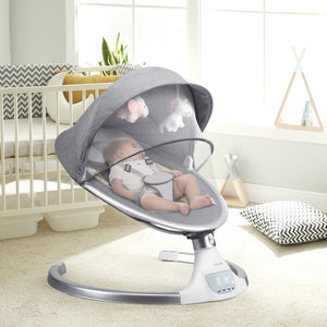 SilverCrate+™ Electric Baby Swing Chair w/ Music Timer