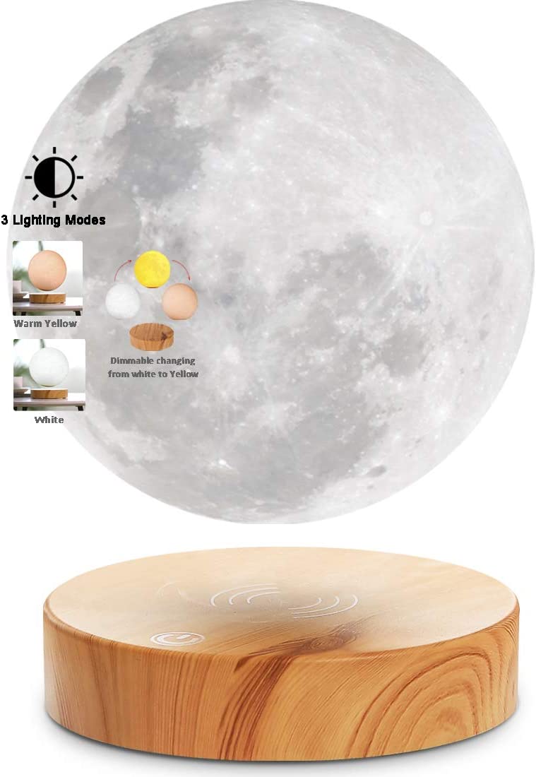 SilverCrate+™ Levitating Moon Lamp