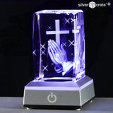 SilverCrate+™ Holy Christian 3D Crystal - Gift for Christianity Followers