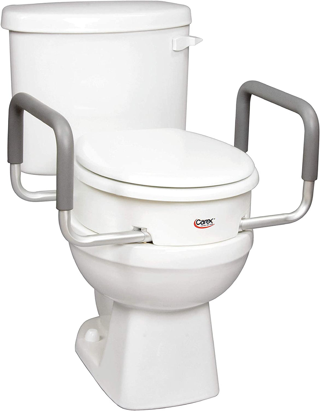 SilverCrate+™ Elevated Toilet Riser with Removable Padded Handles