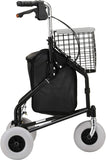 SilverCrate+™ 3 Wheel Rollator Walker w/ Bag & Storage Basket ( 330 lbs Weight Capacity)