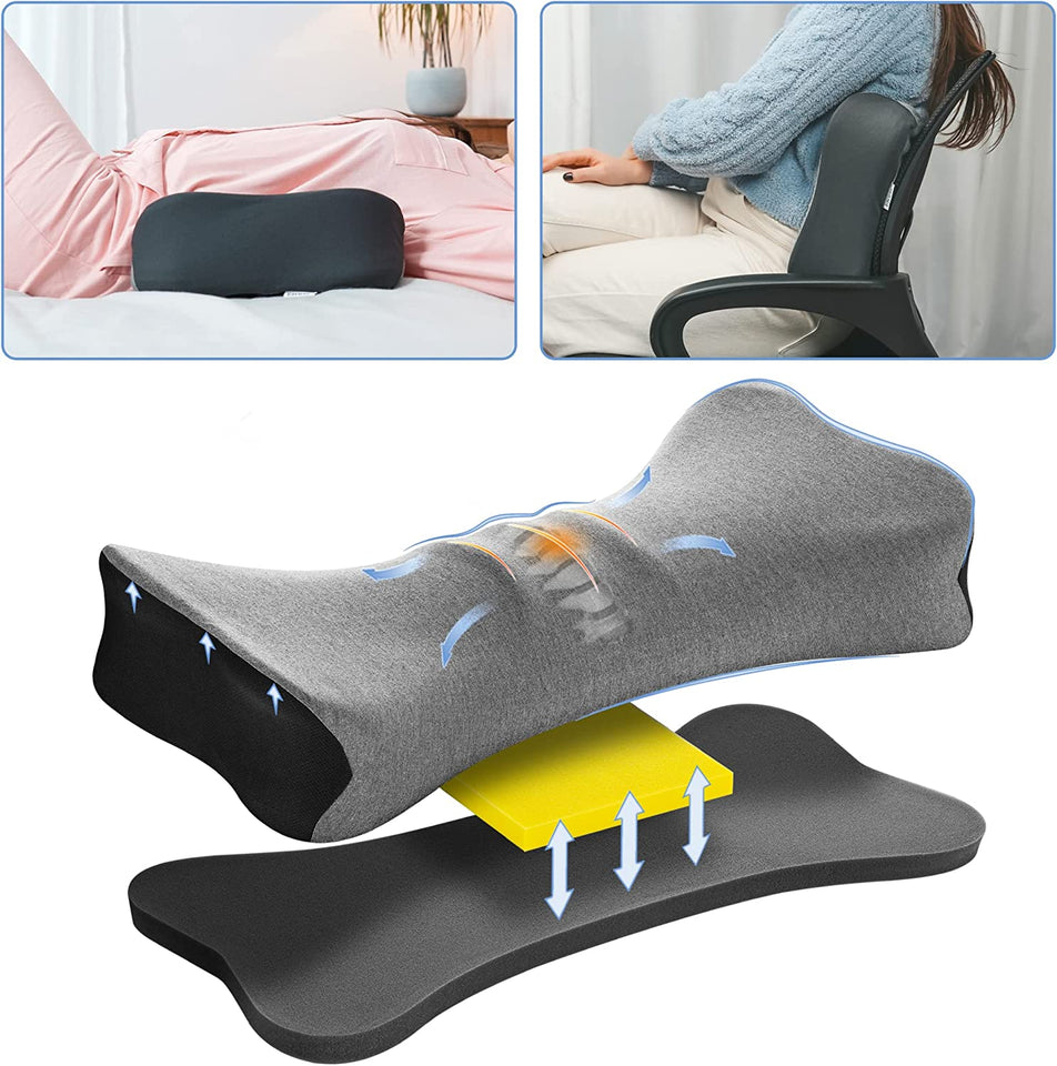 SilverCrate+™ Lumbar Support Pillow