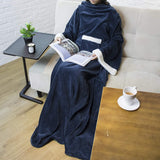 SilverCrate+™ Deluxe Wearable 8ft Fleece Blanket w/ Sleeves