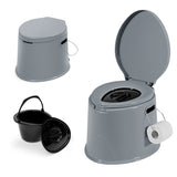 SilverCrate+™ Portable Travel Toilet w/ Paper Holder for Indoor Outdoor