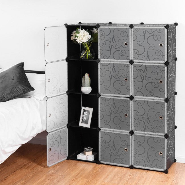 SilverCrate+™ DIY 12 Cube Portable Closet Storage Organizer