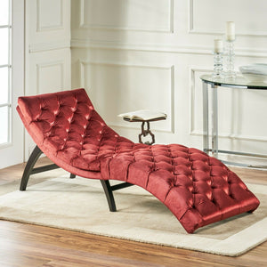 SilverCrate+™ Garret Tufted Velvet Chaise Lounge Sofa