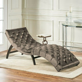 SilverCrate+™ Garret Tufted Velvet Chaise Lounge Sofa